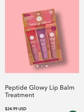 Woolzies Peptide Deeply Hydrating Lip Balm Trio - Ret $25